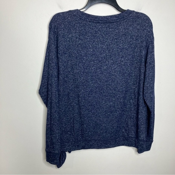 J. By J. Crew navy blue long sleeve top side knot size medium - Picture 5 of 5